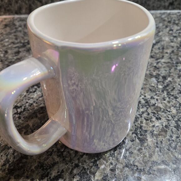 Rae Dunn Artisan Collection Goal Digger Iridescent Mug By Magenta - Picture 3 of 6